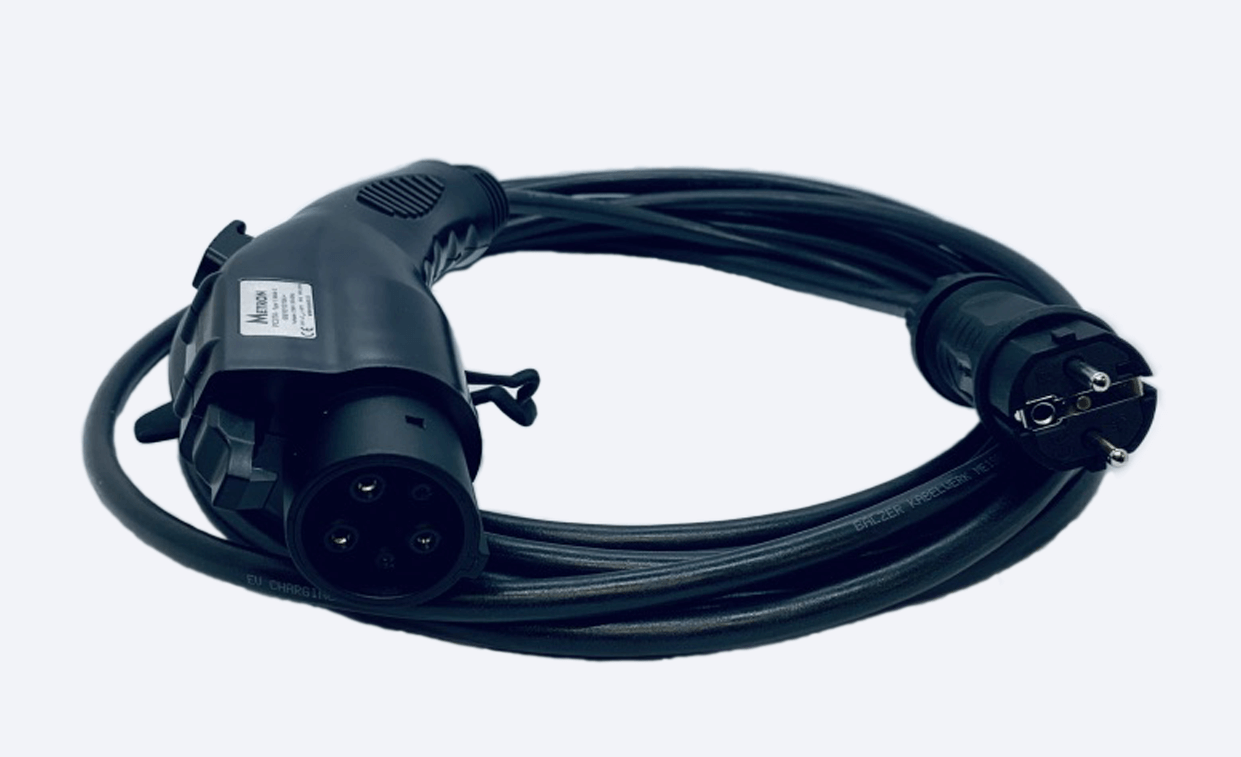 Laddkabel elbil - Typ 1, enfas, 230 V, 6-16A