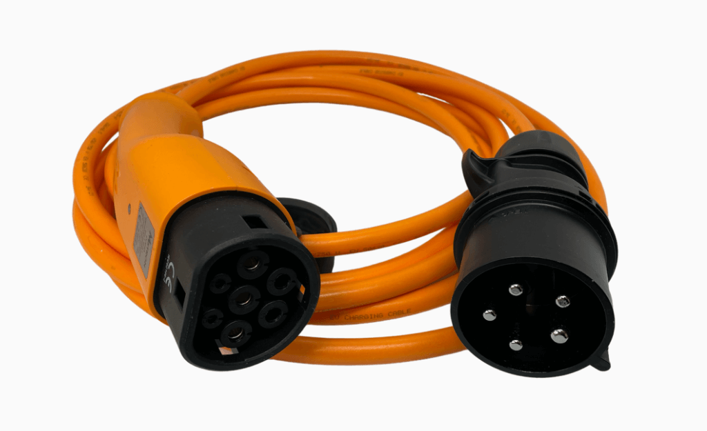 Laddkabel CEE - Typ 2, enfas, 230V, 6-32A