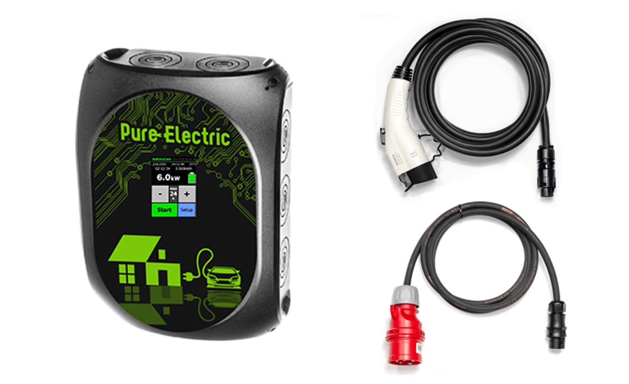 Accelev 6 kW laddbox typ 1