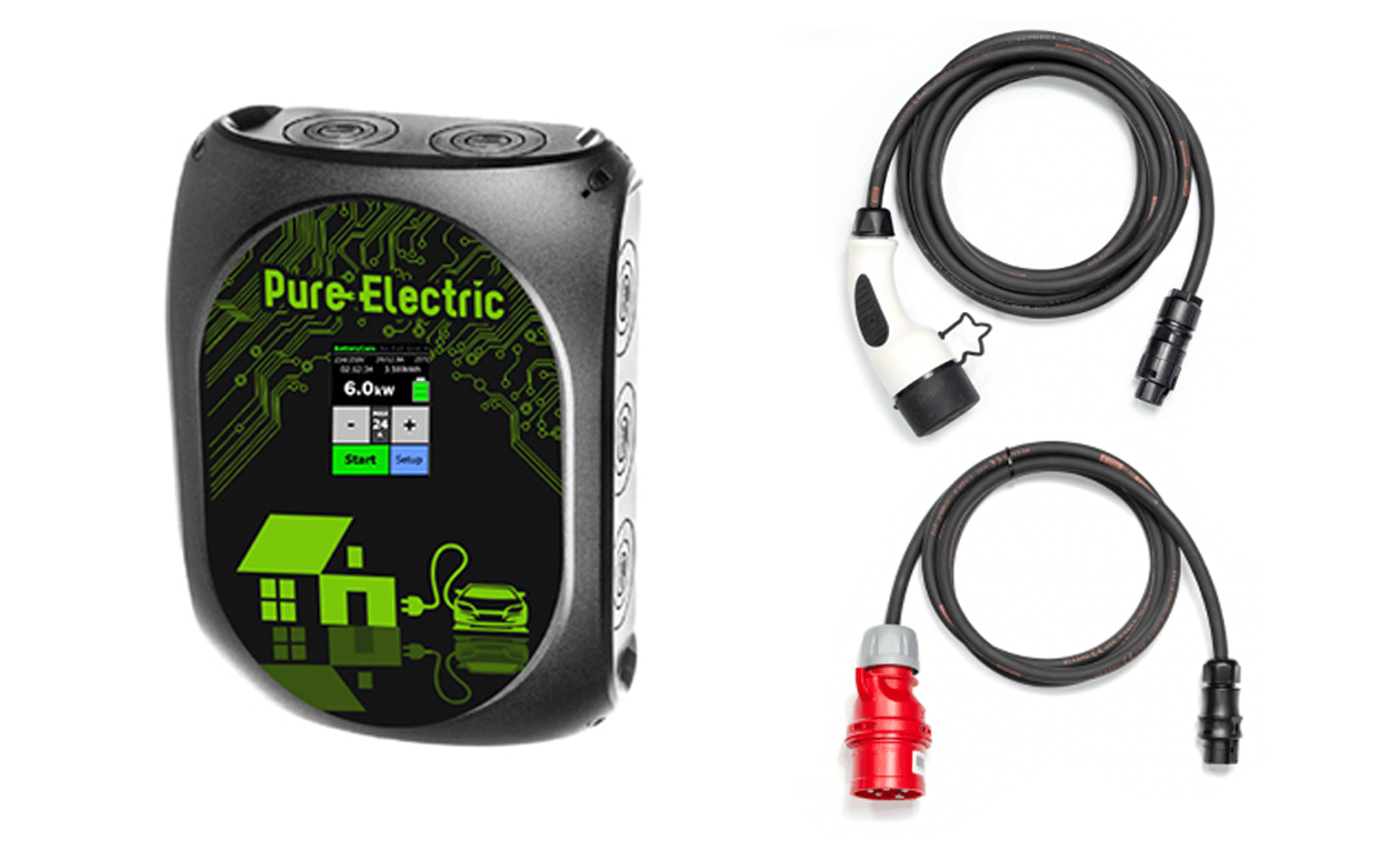 Accelev 6 kW laddbox typ 2