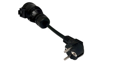 Vinklad Adapter, schuko-CEE, 3-fas, 16A