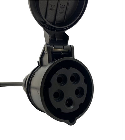 Vinklad Adapter, schuko-CEE, 3-fas, 16A