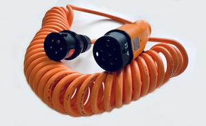 Typ 2, trefas, 400V, 6-16A, spiral